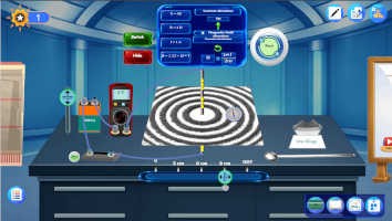 How does an electric current generate a strong magnetic field?