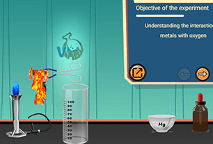 اكتشاف الخواص الكيميائية للفلزات (تفاعل الفلزات مع الأكسجين)