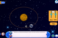 الجاذبية بين الشمس والأرض والقمر